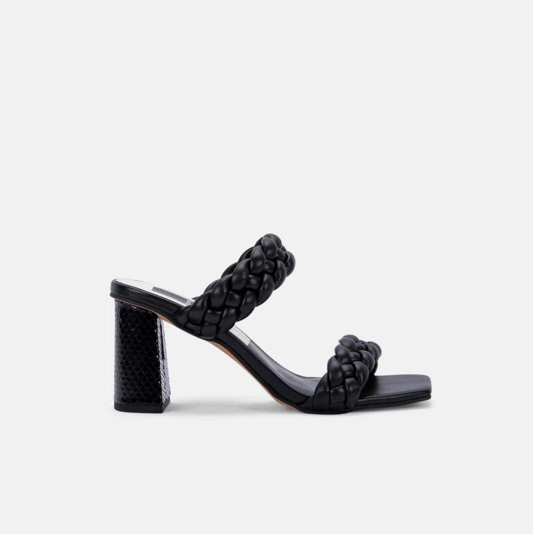 Dolce Vita - Paily Heeled Sandal With Braided Detail - Black