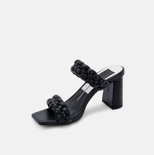 Dolce Vita - Paily Heeled Sandal With Braided Detail - Black